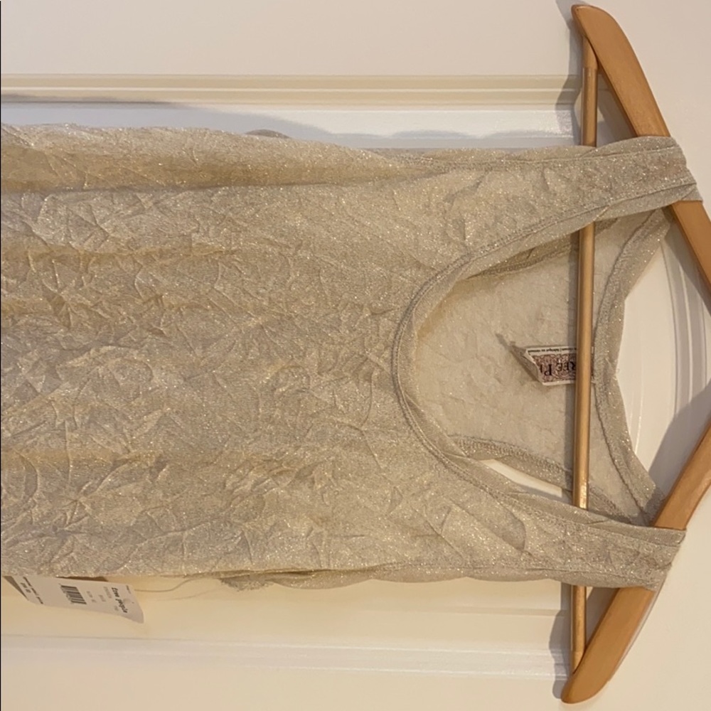 Free People Gold Shirt